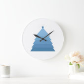 Blauwe kerstboom - Grote klok (Huis)