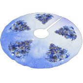 blauwe kerstboom kerstboom rok (Gekanteld)