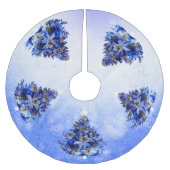 blauwe kerstboom kerstboom rok (Voorkant)