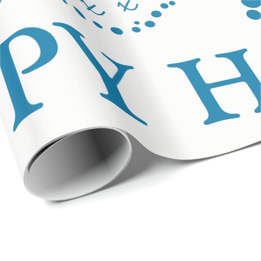 Blauwe kerstboom, kerstpapier cadeaupapier (Rol Hoek)