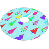 blauwe kerstboom kleurrijke pop kunst kerstboom rok (Gekanteld)