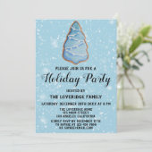 Blauwe kerstboom Koekjesfeestdag sneeuw Kaart (Staand voorkant)