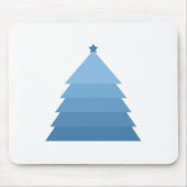 Blauwe kerstboom Muismat (Voorkant)