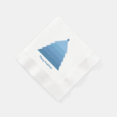 Blauwe kerstboom Napkin Servet (Hoek)