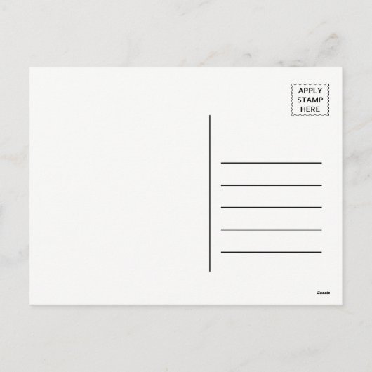 Blauwe kerstboom, Prettige feestdagen vakantiepost (Achterkant)