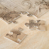  Blauwe Kerstboom Puzzel Legpuzzel (Zijkant)