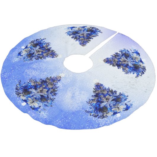 blauwe kerstboom rok (Gekanteld)