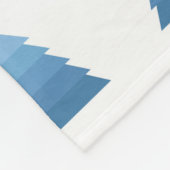 Blauwe kerstboom, vleece Blanket Fleece Deken (Hoek)