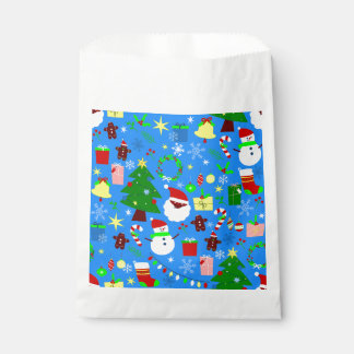 blauwe kerstboom zwarte kerstman bedankzakje