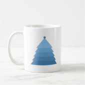 Blauwe kerstboomkoffie Mok (Links)