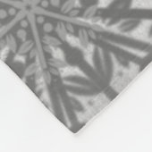 Blauwe kerstcadeau voor feestdag fleece deken (Hoek)