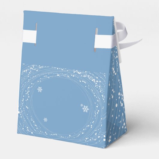 blauwe kerstcadeaudoos bedankdoosjes (Achterkant)