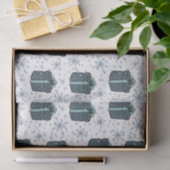 Blauwe kerstcadeautjes tissuepapier (Geschenk)