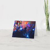 Blauwe kerstcocktails. kerst-Wenskaart Kaart (Voorkant)