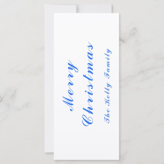 Blauwe kerstdecortballen met tekst (Achterkant)