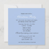 Blauwe kerstfeestdag afbeelding kaart (Voorkant)