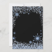 Blauwe kerstfeestdag kaart (Achterkant)