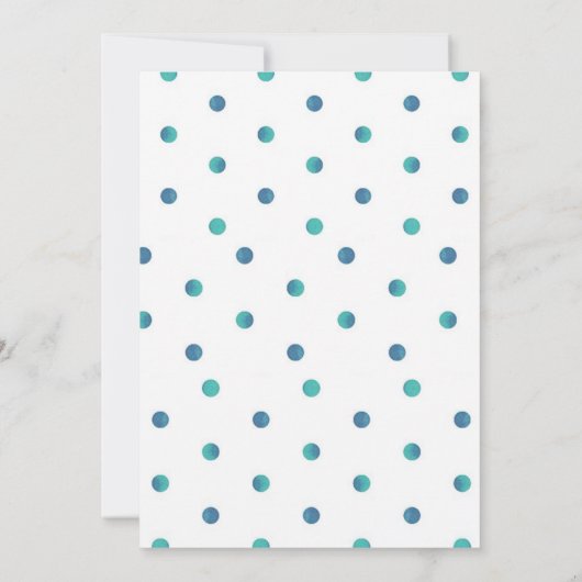 Blauwe kerstfeestdag kaart (Achterkant)