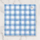 Blauwe kerstfeestdag Labels (Achterkant)