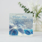 Blauwe kerstfeestdagen kaart (Staand voorkant)