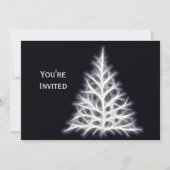 Blauwe kerstkerst kaart (Voorkant)