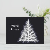 Blauwe kerstkerst kaart (Staand voorkant)