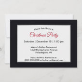 Blauwe kerstkerst kaart (Achterkant)