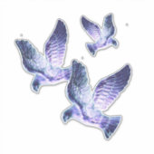 Blauwe kerstkleppen sticker (Voorkant)