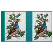 Blauwe kerstkwartel stof (Fat Quarter)