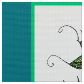 Blauwe kerstkwartel stof (Close Up)