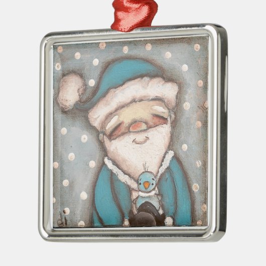 Blauwe Kerstman - Ornament (Links)