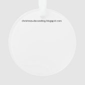 blauwe kerstman ornament (achterkant)