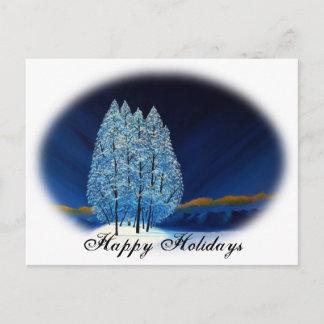 Blauwe Kerstmis #6 Feestdagenkaart