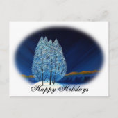 Blauwe Kerstmis #6 Feestdagenkaart (Voorkant)