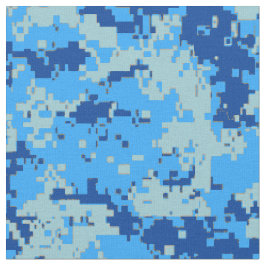 Blauwe Kerstmis - Blauwe Camouflage Stof