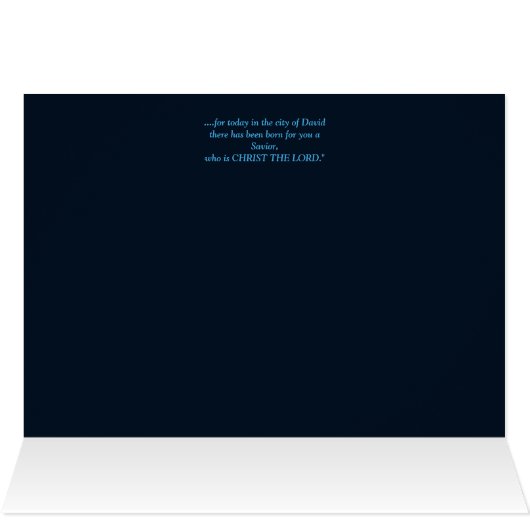 Blauwe Kerstmis Night Bethlehem Star (Binnen Horizontaal (Boven))