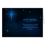 Blauwe Kerstmis Night Bethlehem Star (Voorkant Horizontaal)