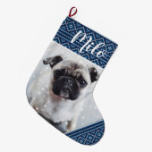 Blauwe Kerstmis, speciaal aangepast Afbeelding Grote Kerstsok (Voorkant (Hangend))