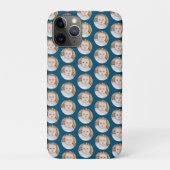 Blauwe Kerstmis Verjaardag Gepersonaliseerde foto Case-Mate iPhone Case (Achterkant)