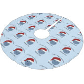 Blauwe Kerstmis zonder jou! Kerstboom Rok (Gekanteld)