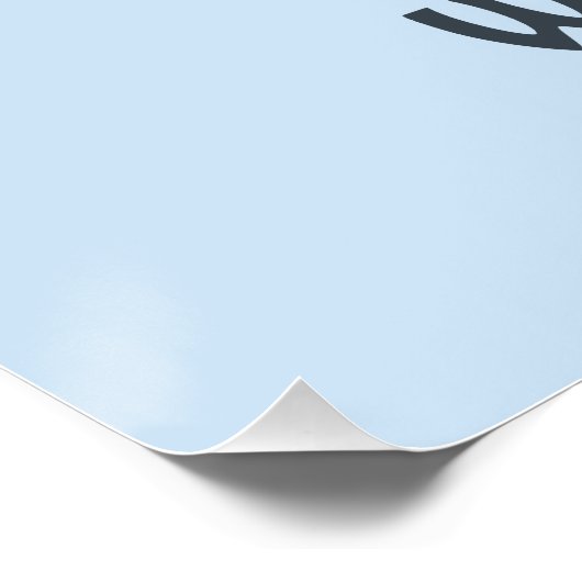 Blauwe Kerstmis zonder jou! Poster (Hoek)