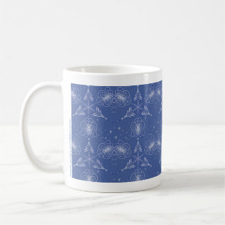 Blauwe kerstMok Koffiemok