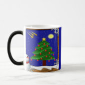 Blauwe kerstMok Magische Mok (Links)