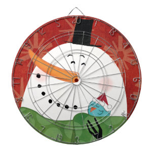 Blauwe kerstMok met donkere cacao Dartbord