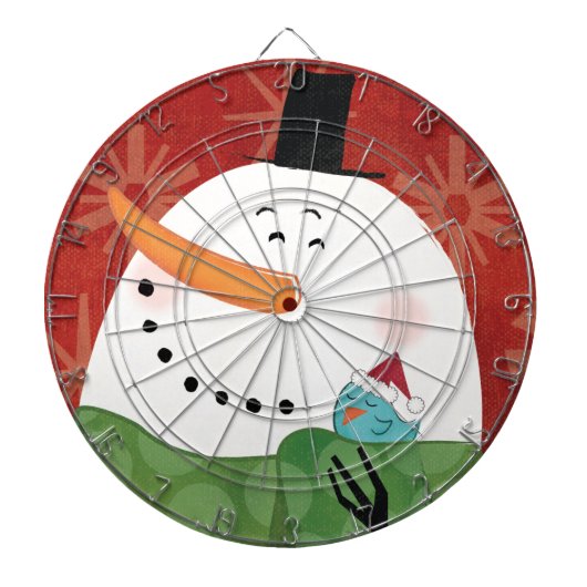 Blauwe kerstMok met donkere cacao Dartbord (Voorkant)