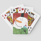 Blauwe kerstMok met donkere cacao Speelkaarten (Achterkant)