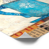 Blauwe kerstMok Poster (Hoek)