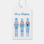 BLAUWE KERSTNOOTKRAKER CADEAULABEL (Achterkant)