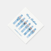 BLAUWE KERSTNOOTKRAKER SERVET (Hoek)