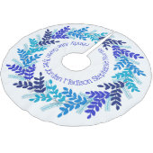 Blauwe kerstreuzennamen kerstboom rok (Gekanteld)